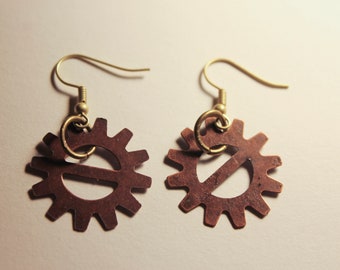 Steampunk Gear Earrings