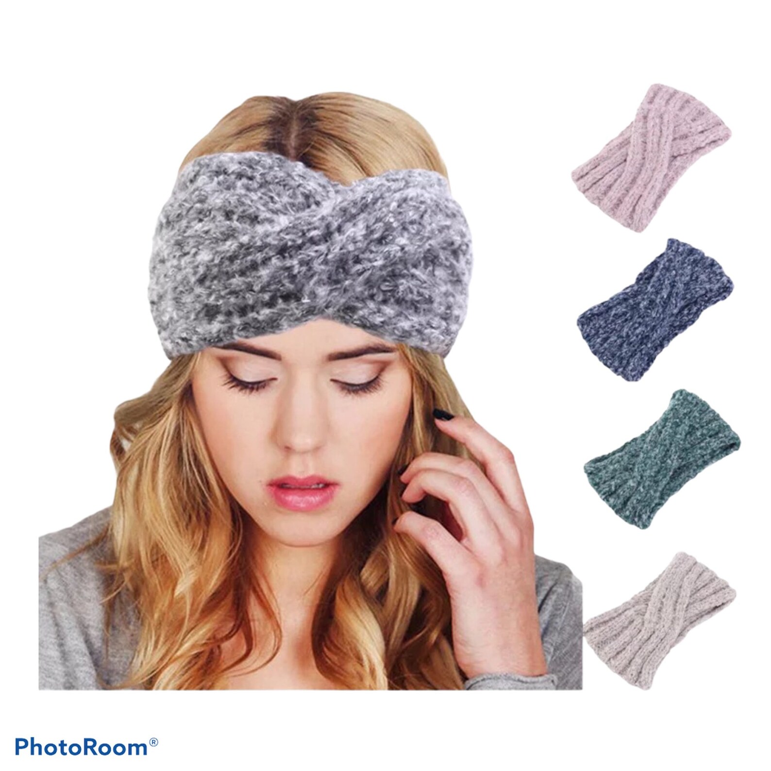 Cozy Knitted winter ear warmers winter headband Twist Etsy