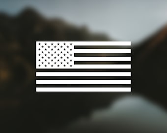 Calcomanía de la bandera estadounidense: disponible en varios tamaños y colores. Calcomanía de bandera, calcomanía patriótica, calcomanía de vinilo, calcomanía para ventana de auto.