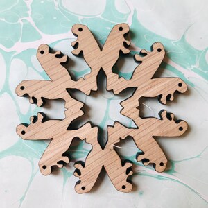 Manatee Snowflake Ornament