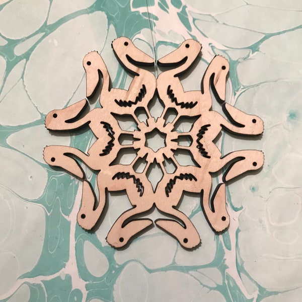 Pelican Snowflake Ornament