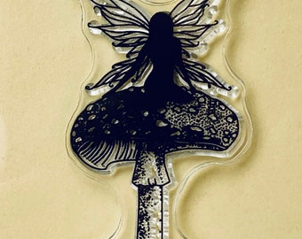 Fairy Mushroom Forest Magic Clear Silicone Stamps DIY Embossing Planner, Journal, Craft, Scrapbooking