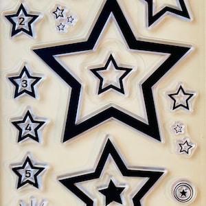 Star Stars Clear Silicone Stamp Card Making Scrapbooking Journaling