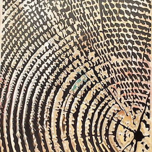 Wood Tree Rings Transparent Clear Silicone Stamp / Clear Stamp - Planner, Journal, Craft, Scrapbooking, Decoration