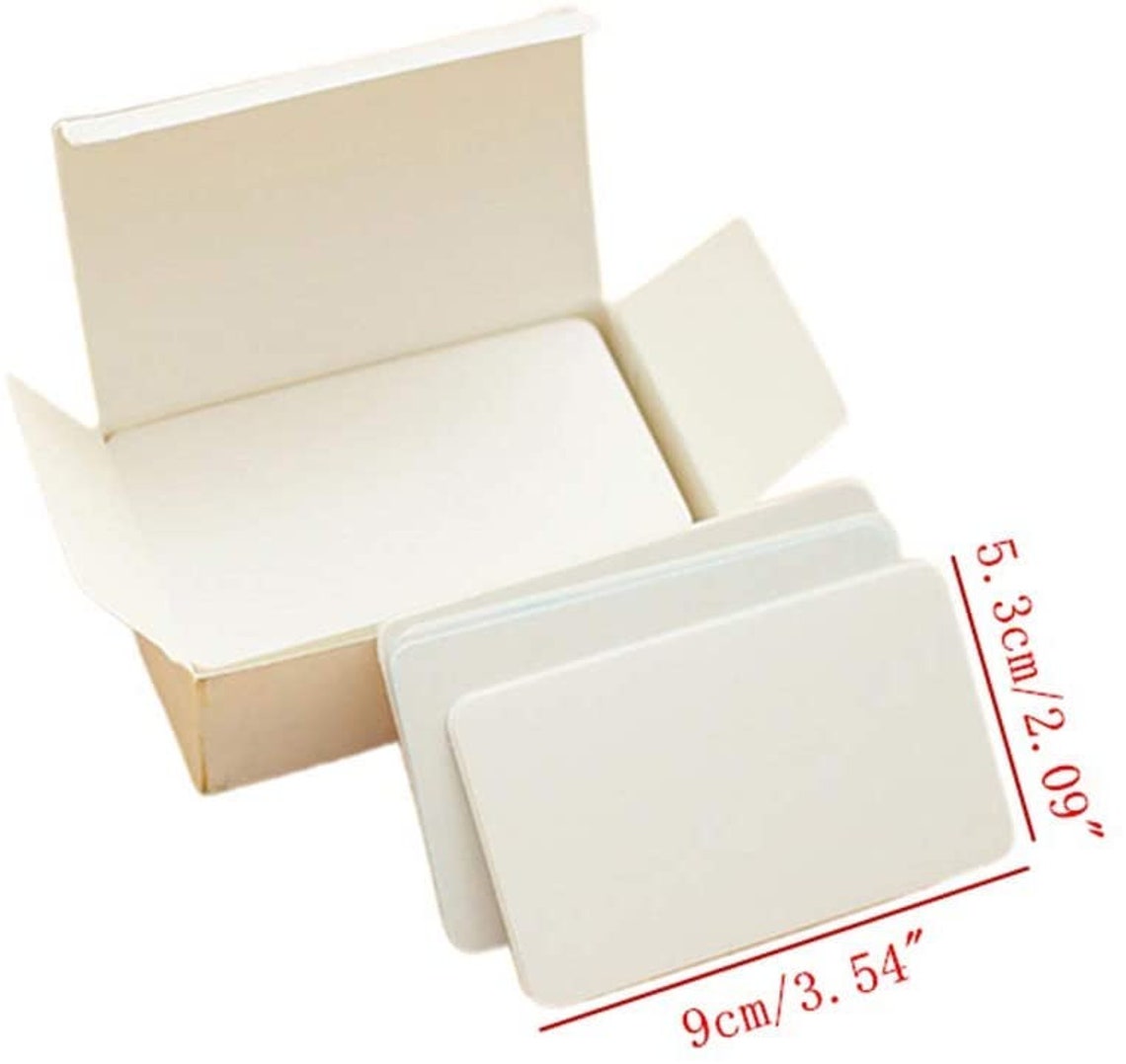 90pcs Blank Playing Cards White Blank Index Flash Cards DIY Etsy