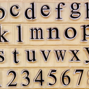 Sellos de silicona transparentes con letras minúsculas del alfabeto, planificador de grabado en relieve, diario, manualidades, álbumes de recortes, decoración