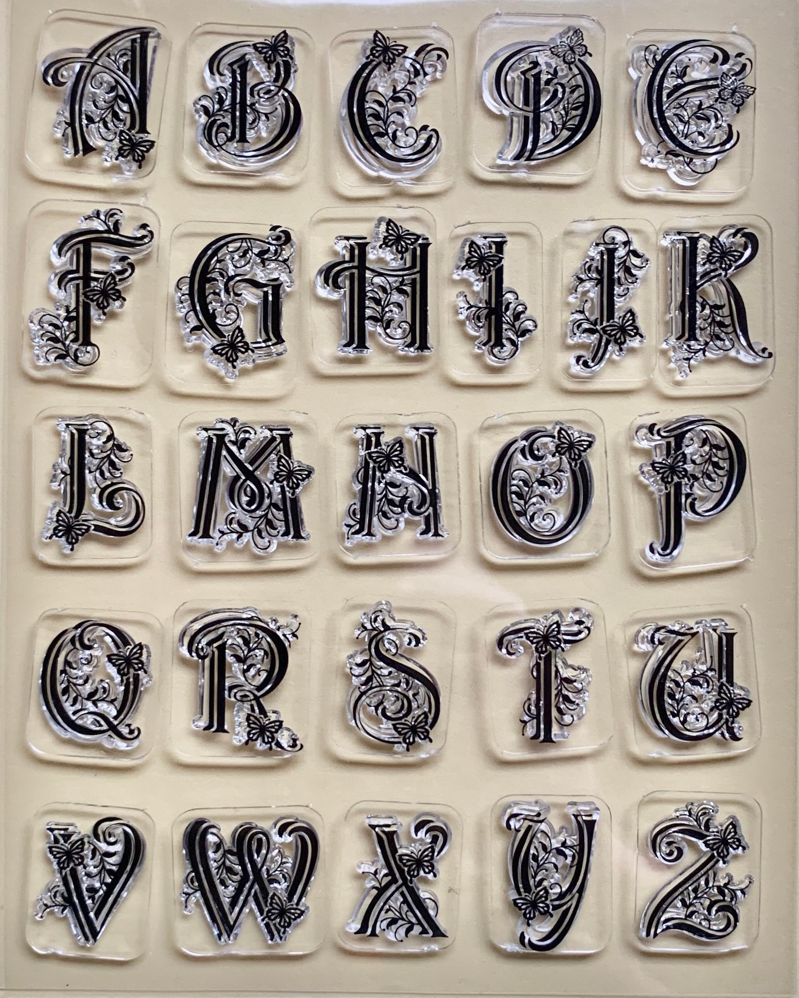Alphabet Letters Clear Silicone Stamps DIY Embossing Planner, Journal ...