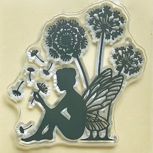 Silikon Stempel Fee Blumen wünschen Magie klar DIY Prägung Planer, Journal, Handwerk, Scrapbooking