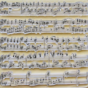 Sellos musicales de silicona transparente con notas musicales, planificador de grabado en relieve, diario, manualidades, álbumes de recortes, decoración