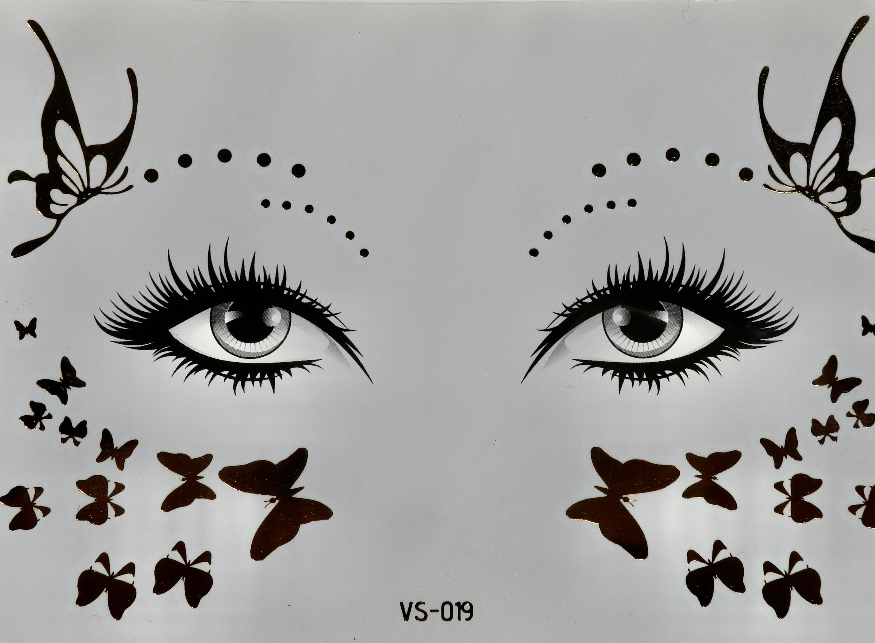 Gold Butterfly Festival Face Sticker Jewels Halloween Face Etsy