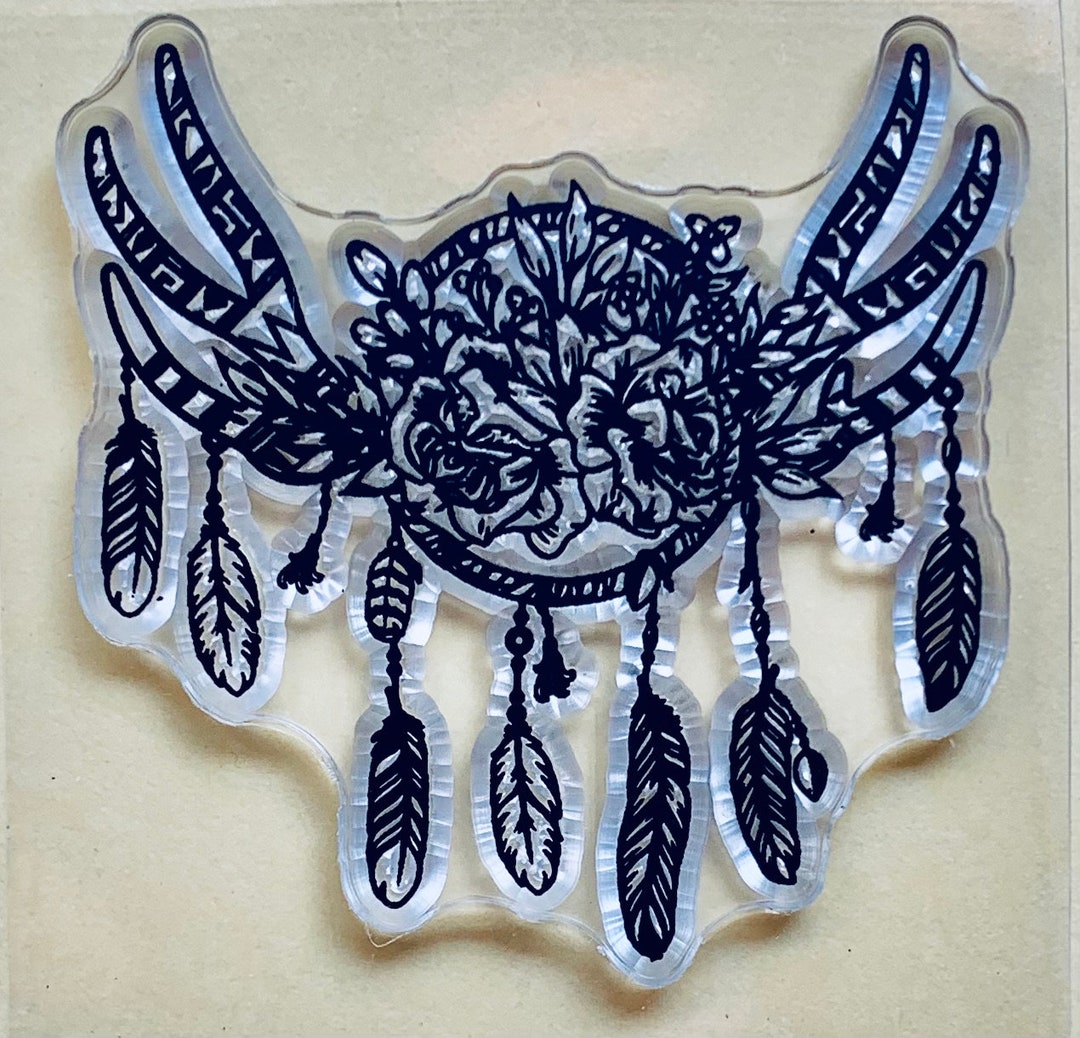 Dream Catcher Feather Clear Silicone Stamps DIY Embossing Planner ...