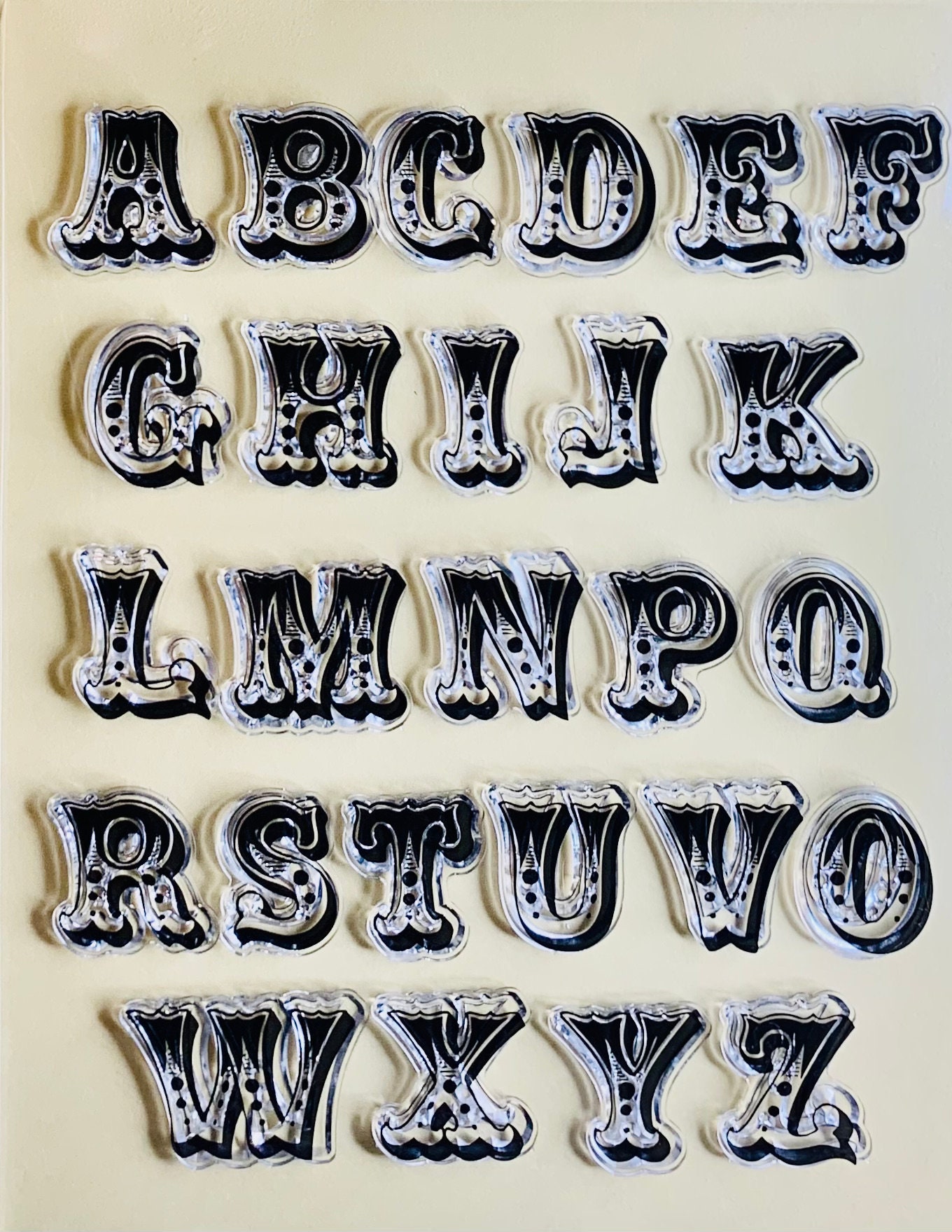 Customized Font / interchangeable characters Alphabet Letter Stamps fo –  DokkiDesign