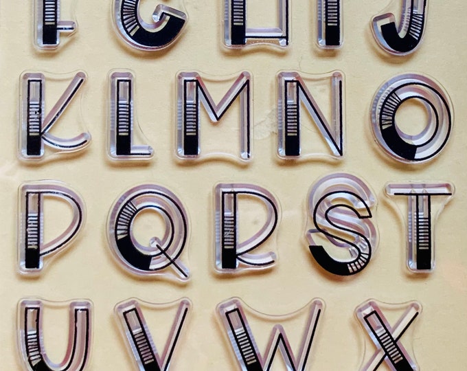 Alphabet Letters Capitol Clear Silicone Stamps DIY Embossing Planner ...