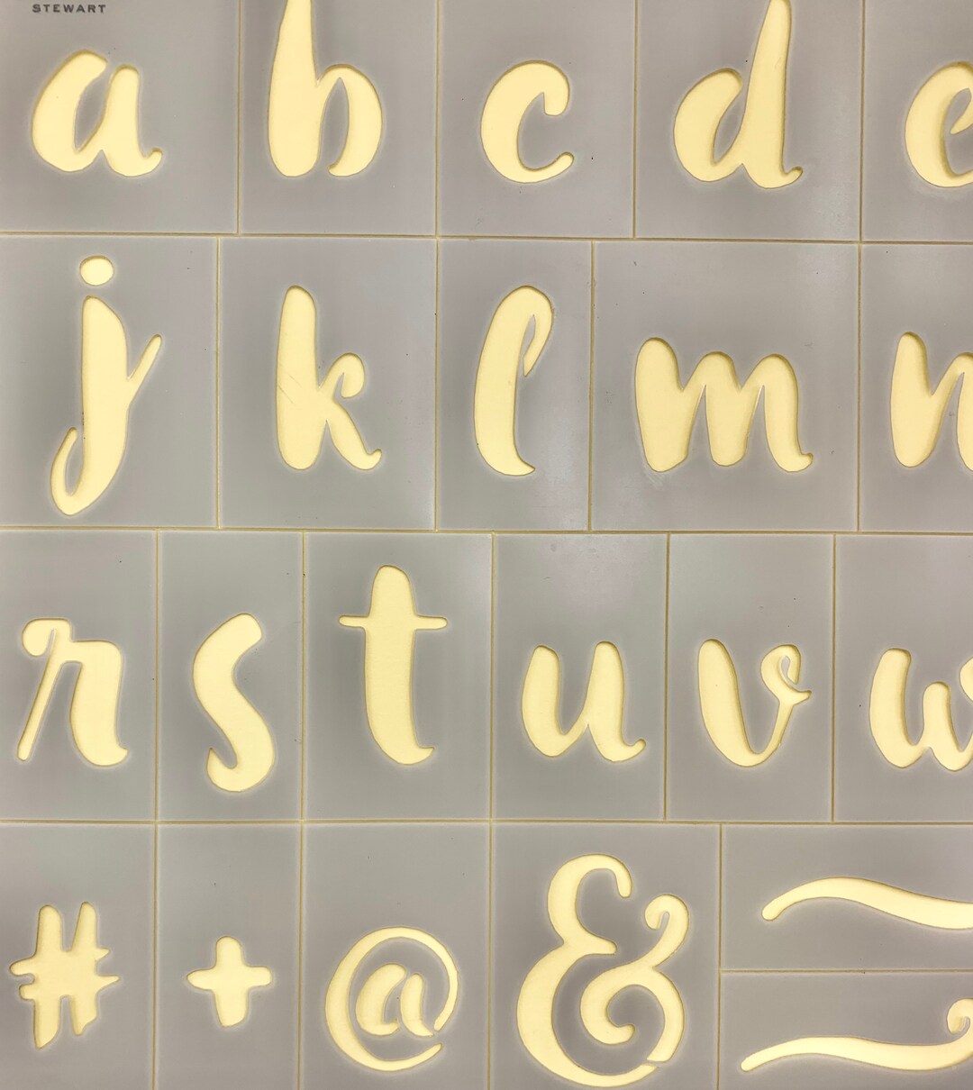 Repositionable Letters Stencil Large 10