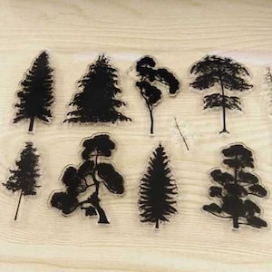 Trees Woods Transparent Clear Silicone Stamp