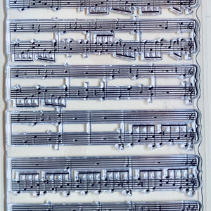 Music Note Musical Clear Silicone Stamps DIY Embossing  Planner, Journal, Craft, Scrapbooking, Decoration