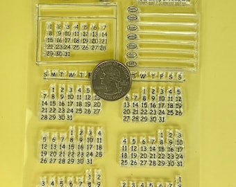 Kalender Klar Silikon Stempel Seal Stamp Scrapbooking DIY.Briefmarken Fotoa G3W9