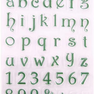 Cyfry Litery Przezroczyste Silikonowe Stemple DIY Tłoczenie Planer, Dziennik, Rzemiosło, Scrapbooking, Dekoracja