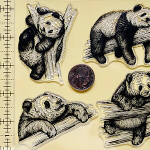 Panda Bamboe Slapen Leuke Siliconen Stempels DIY Embossing Kaart Maken Journal Craft Scrapbooking Decoratie