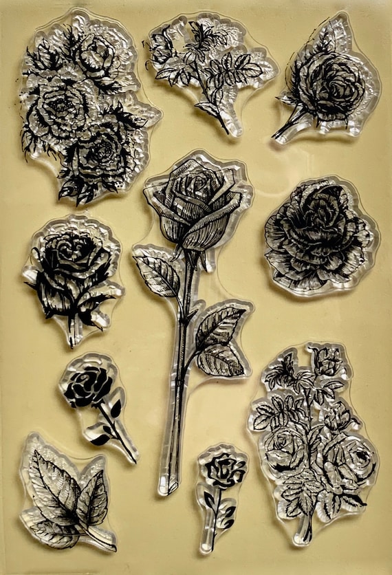 Timbri Trasparenti In Silicone Per Scrapbooking E Biglietti Fai Da Te – Set Di 1 Foglio Con Motivi Vari
