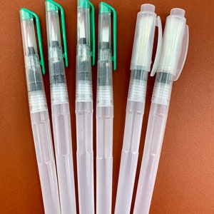 6 piece Aqua Water Flow Brush Watercolour Artists Paint Brushes All Sizes