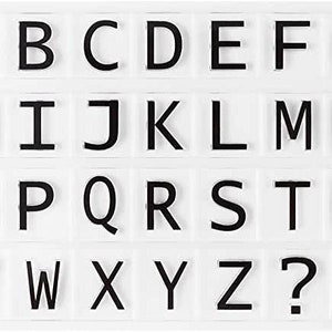 Capital Block Letter Transparent Silicone STAMPS Seal for DIY scrapbooking clear stamps
