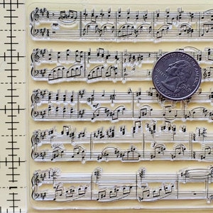 Music Note Musical Clear Silicone Stamps DIY Embossing  Planner, Journal, Craft, Scrapbooking, Decoration