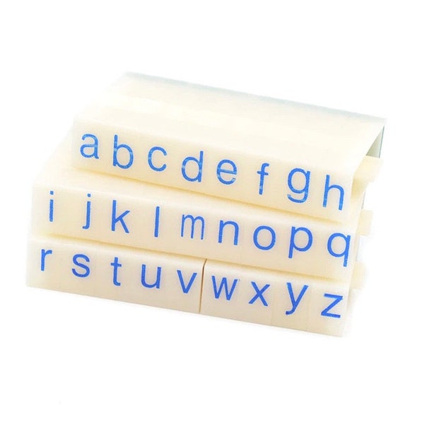 A - Z Medium LOWERCASE Stackable Alphabet Stamp Set / Type Alphabet / Stackable Clear Stamp - S-3 - Planner, Journal, Craft, Scrapbooking
