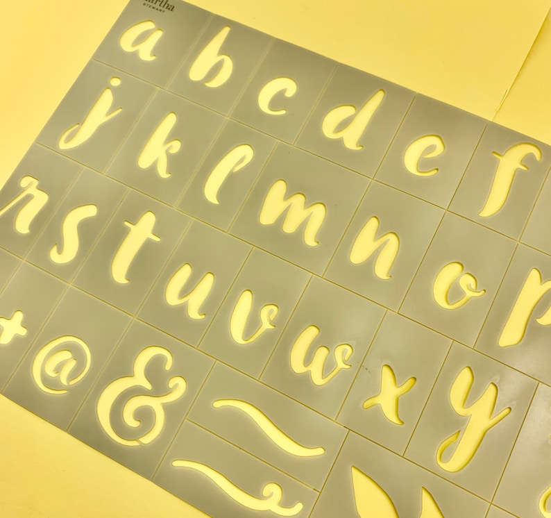 Repositionable Letters Stencil Large 10