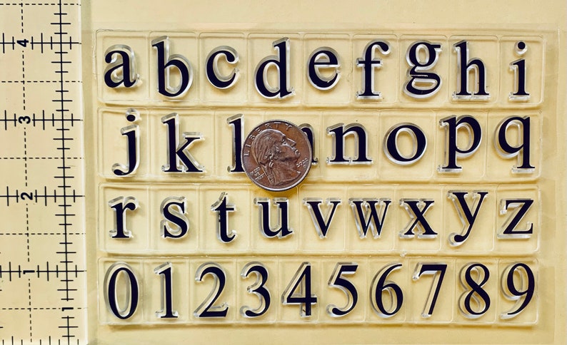 Alphabet Lowercase Letters Clear Silicone Stamps DIY Embossing Planner ...