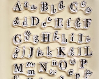 Alphabet Letters Clear Silicone Stamps DIY Embossing  Planner, Journal, Craft, Scrapbooking, Decoration