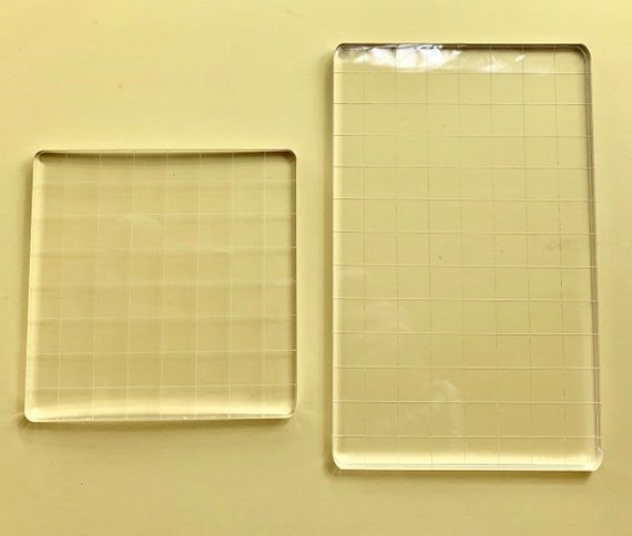 Sorts of Size Stamp Blocks With or Grid Acrylic Clear Stamping