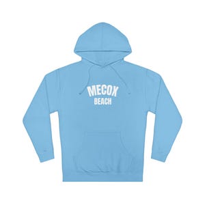 Mecox Beach Unisex Hooded Sweatshirt, Cozy Beach Hoodie, Casual Sweatshirt, Gift for Beach Lovers, Summer Wardrobe Essential