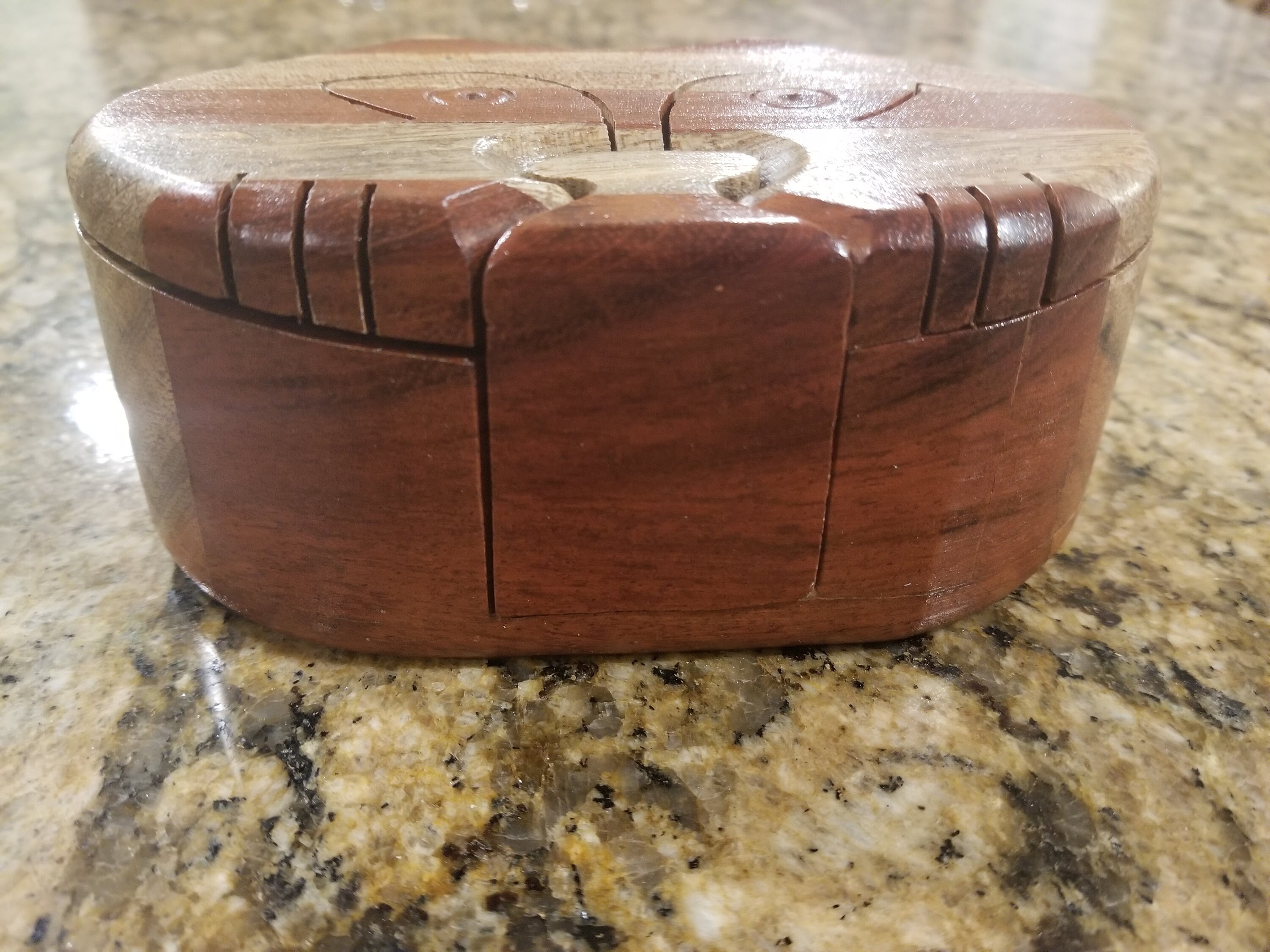 Vintage 4 Piece Wooden Cat Puzzle Box Etsy