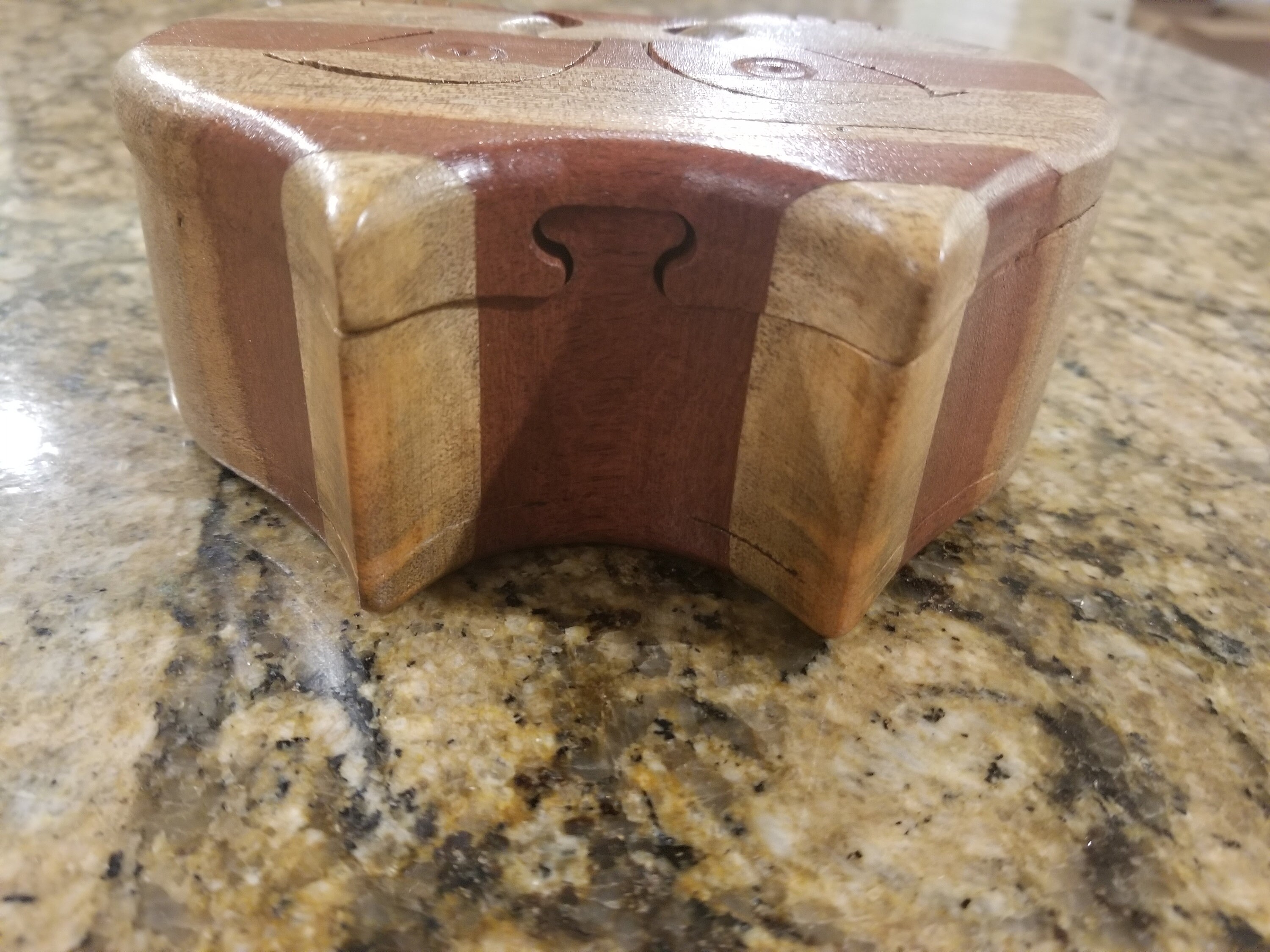 Vintage 4 Piece Wooden Cat Puzzle Box Etsy