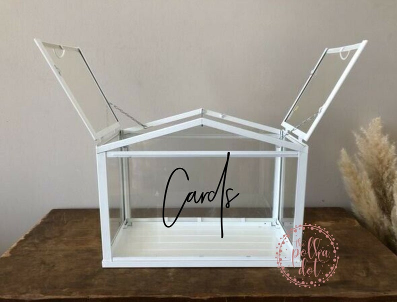 Cards Box Decal Ikea Socker Greenhouse Wedding Decal Etsy