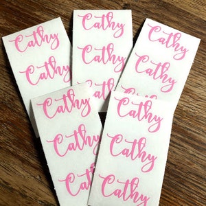 2" Name Decal, Custom Name, Personalized Name Decal, Calligraphy Name ...