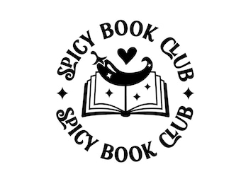 Spicy Book Club Vinyl Decal – Romance Reader, BookTok Car Sticker