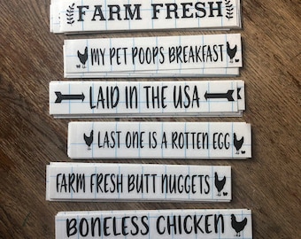 Egg Carton Labels - Etsy