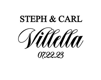 Wedding Personalized Card decal for box, custom wedding sticker, personalized wedding decor, custom wedding decal stickers, DIY wedding idea