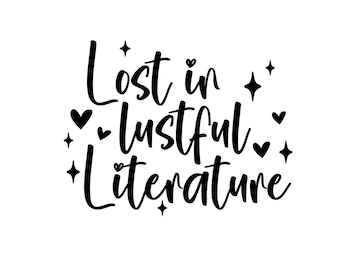 Bookish Smut Vinyl Decal, Romance Reader, Spicy Book Lover