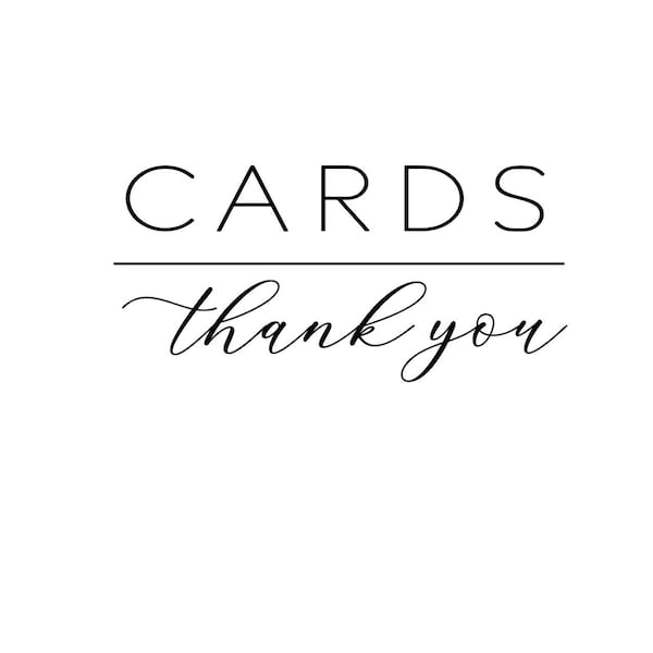 Cards thank you decal. Cards box decal, Ikea socker greenhouse wedding decal, personalized wedding decor, custom wedding decal stickers, DIY