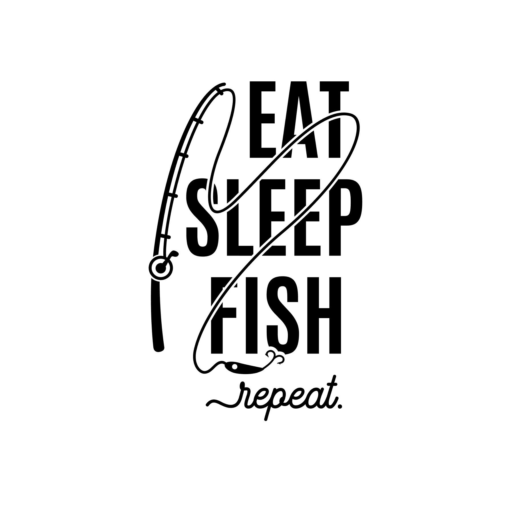 Eat Sleep Fish Decal -  Canada