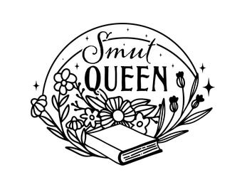 Smut Queen Vinyl Decal – Spicy Romance Reader Sticker