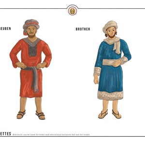 Joseph Bible Story Printables Set - Etsy