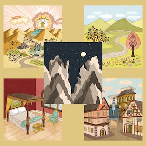 Bambole di carta del piccolo Pilgrim's Progress, stampabili per il teatro