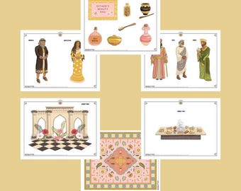 Queen Esther Bible Story Printables Set