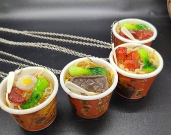 Ramen bowl necklace