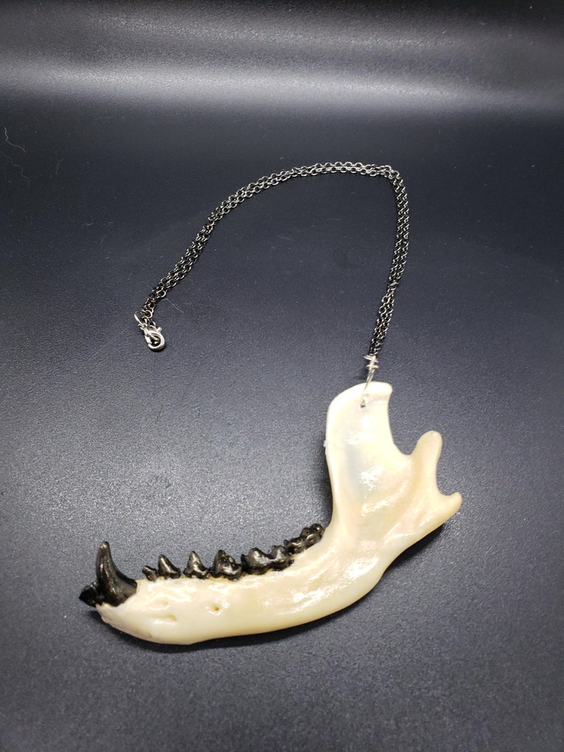 Jaw necklace Black