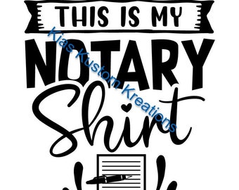 Dies ist meinNotary Shirt
